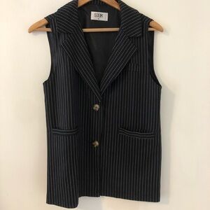 PINSTRIPE BLAZER VEST